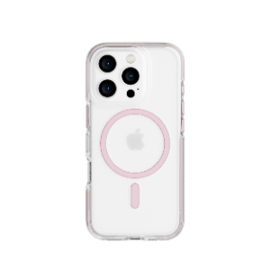 כיסוי Tech21 EvoCrystal MagSafe ל -iPhone 16 Pro - ורוד